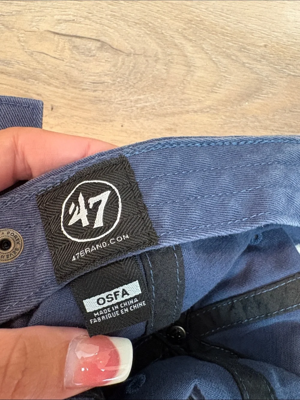47 Youth LA Cap in Navy with White Dodgers Logo